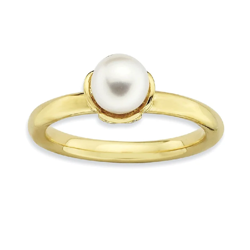 Elegant Jewelry, Affordable Luxury – Shop Now FW Cultured Pearl & 14k Yellow Gold Plated Sterling Silver Stack Ring Elegant Jewelry, Affordable Luxury – Shop Now FW Cultured Pearl & 14k Yellow Gold Plated Sterling Silver Stack Ring