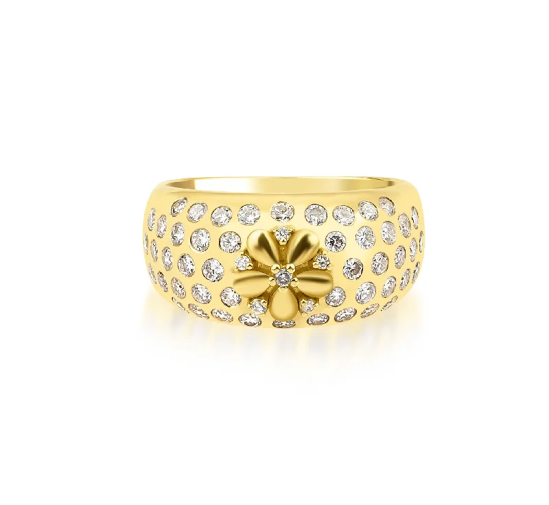 Jewelry Sale Bonanza – Grab Your Sparkle Now Fleur Blossom 18K Gold Ring w. Diamonds Jewelry Sale Bonanza – Grab Your Sparkle Now Fleur Blossom 18K Gold Ring w. Diamonds
