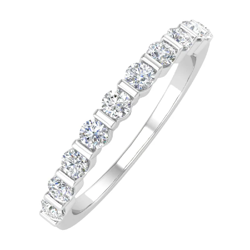 Flash Deals On Fine Jewelry – Shop Before It's Gone Gold Channel Set Diamond Wedding Band Ring (1/2 Carat) Flash Deals On Fine Jewelry – Shop Before It's Gone Gold Channel Set Diamond Wedding Band Ring (1/2 Carat)