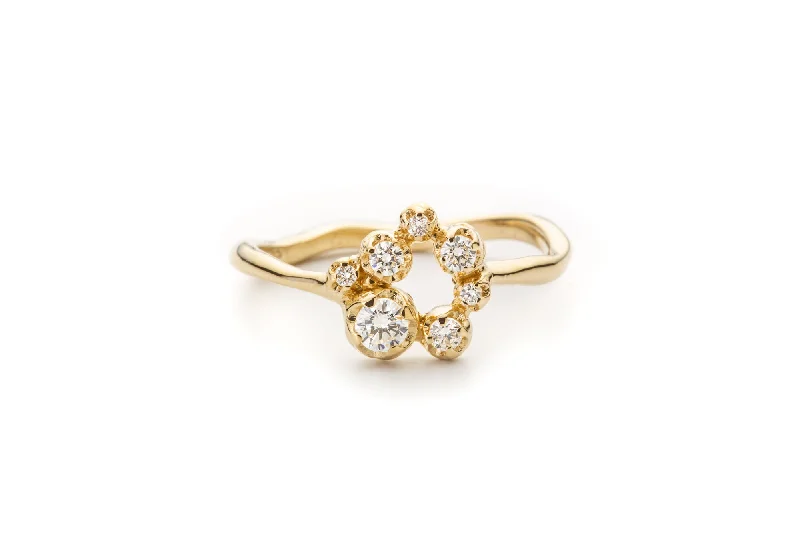 Limited-Time Offer On Elegant Jewelry Pieces Small Circle Nr. 01 18K Gold, Whitegold or Rosegold Ring w. Diamonds Limited-Time Offer On Elegant Jewelry Pieces Small Circle Nr. 01 18K Gold, Whitegold or Rosegold Ring w. Diamonds