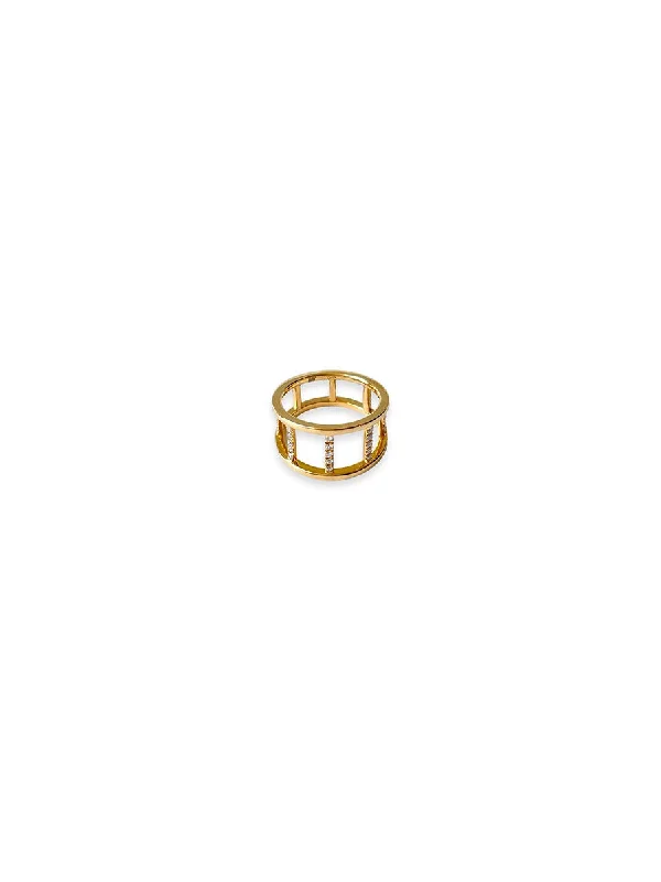 Bohemian-Inspired Jewelry For Free-Spirited Fashion Liberty 18K Gold Ring w. Diamonds Bohemian-Inspired Jewelry For Free-Spirited Fashion Liberty 18K Gold Ring w. Diamonds
