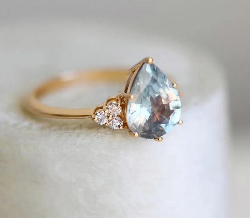 Glamorous Jewelry, Glamorous Deals – Shop Now Jeanie Ceylon Sapphire Diamond Ring