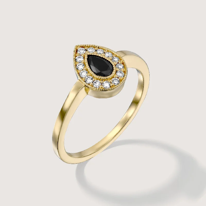 Elegant Jewelry, Affordable Luxury – Shop Now Luna Gold Ring Black Diamond