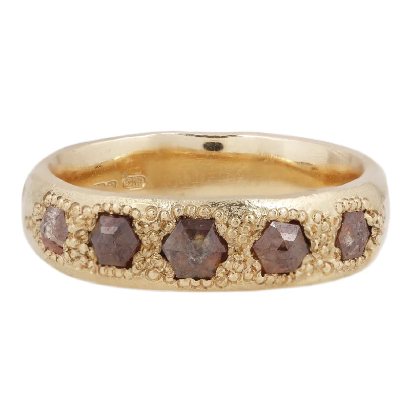 Exclusive Jewelry Bundles At Discounted Rates LX Hexagon Diamond Scatter Ring