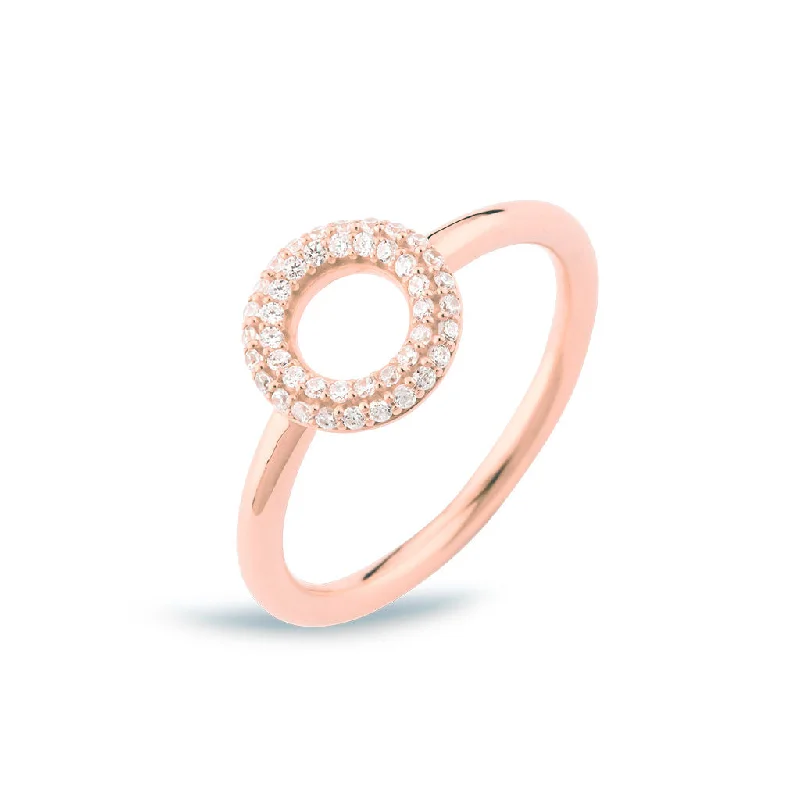 Matiné 18K Rosegold Ring w. 42 Diamonds