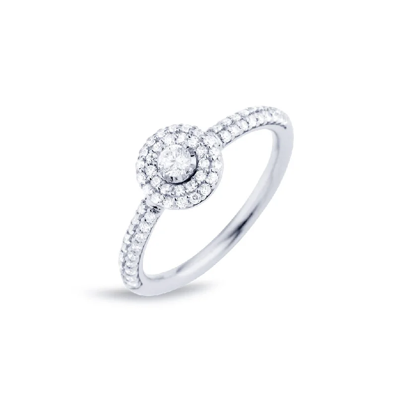 Matiné 18K Whitegold Ring w. 68 Diamonds