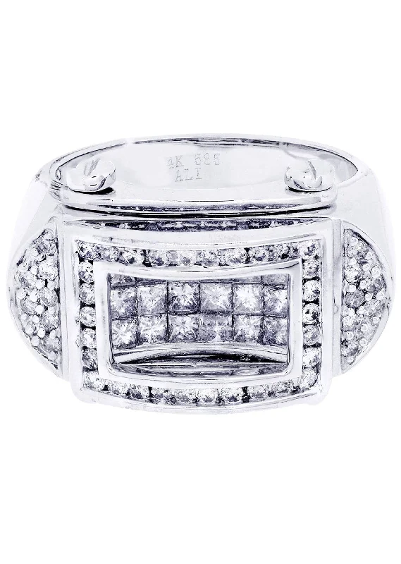 Shop Modern Jewelry Collections With Exclusive Discounts White Gold Mens Diamond Ring| 0.54 Carats| 14.84 Grams Shop Modern Jewelry Collections With Exclusive Discounts White Gold Mens Diamond Ring| 0.54 Carats| 14.84 Grams