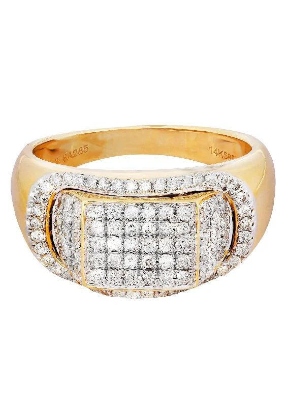 Mens Diamond Ring / Pinky Diamond Ring| 0.86 Carats