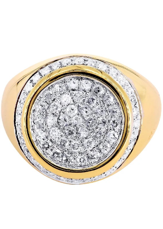 Mens Diamond Ring / Pinky Diamond Ring| 1.02 Carats