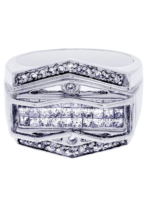 Elegant Jewelry At Unbeatable Prices – Shop Today White Gold Mens Diamond Ring| 1.14 Carats| 12.43 Grams Elegant Jewelry At Unbeatable Prices – Shop Today White Gold Mens Diamond Ring| 1.14 Carats| 12.43 Grams