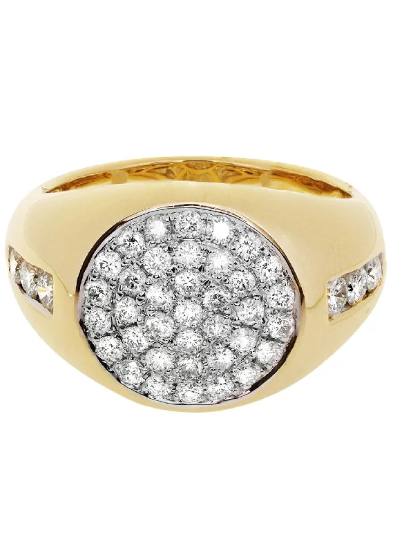 Mens Diamond Ring / Pinky Diamond Ring| 1.31 Carats