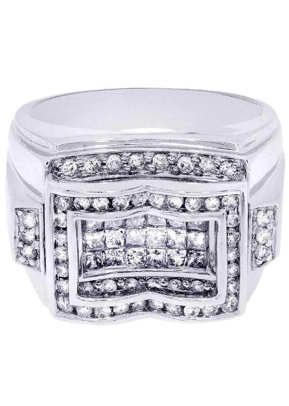Final Call – Shop Exquisite Jewelry Before It's Gone White Gold Mens Diamond Ring| 1.44 Carats| 14.73 Grams Final Call – Shop Exquisite Jewelry Before It's Gone White Gold Mens Diamond Ring| 1.44 Carats| 14.73 Grams