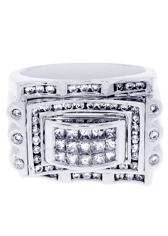 Shine Without Limits – Jewelry Sale Happening Now White Gold Mens Diamond Ring| 1.48 Carats| 16.25 Grams Shine Without Limits – Jewelry Sale Happening Now White Gold Mens Diamond Ring| 1.48 Carats| 16.25 Grams