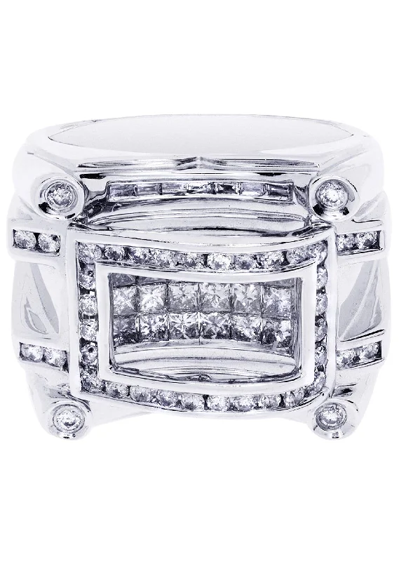 Luxury Jewelry At Budget-Friendly Prices – Grab Yours Now White Gold Mens Diamond Ring| 1.84 Carats| 18.66 Grams Luxury Jewelry At Budget-Friendly Prices – Grab Yours Now White Gold Mens Diamond Ring| 1.84 Carats| 18.66 Grams