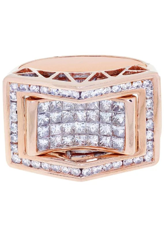 Fashion-Forward Jewelry At Exclusive Discounts Rose Gold Mens Diamond Ring / Pinky Diamond Ring| 1.91 Carats Fashion-Forward Jewelry At Exclusive Discounts Rose Gold Mens Diamond Ring / Pinky Diamond Ring| 1.91 Carats