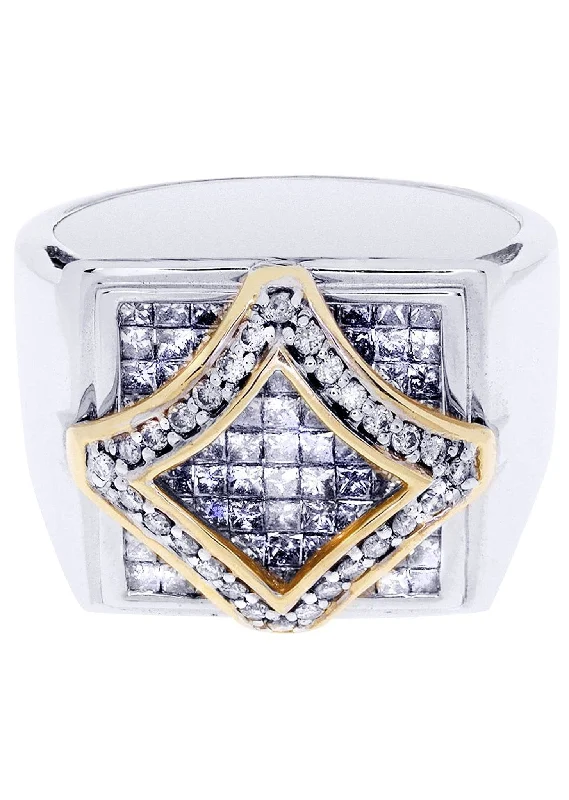 Timeless Elegance Now At Special Discounts White Gold Mens Diamond Ring| 2.02 Carats| 11.8 Grams Timeless Elegance Now At Special Discounts White Gold Mens Diamond Ring| 2.02 Carats| 11.8 Grams