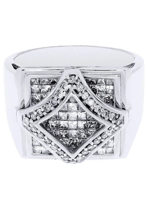 Must-Have Jewelry At Unbelievable Discounts White Gold Mens Diamond Ring| 2 Carats| 11.15 Grams Must-Have Jewelry At Unbelievable Discounts White Gold Mens Diamond Ring| 2 Carats| 11.15 Grams