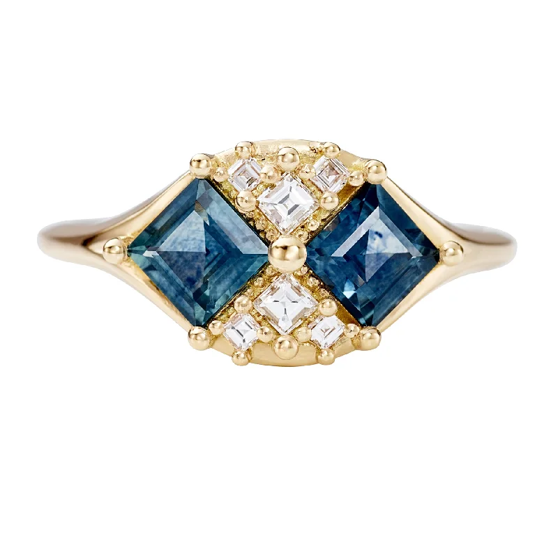 Holiday Jewelry Sale – Perfect Gifts At The Best Prices Mirage Teal Sapphire and Diamond Carre Cut Engagement Ring Holiday Jewelry Sale – Perfect Gifts At The Best Prices Mirage Teal Sapphire and Diamond Carre Cut Engagement Ring