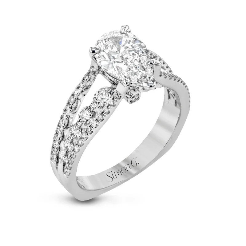 Buy More, Save More On Stunning Jewelry Designs Pear-Cut Split-Shank Engagement Ring In 18k Gold With Diamonds Buy More, Save More On Stunning Jewelry Designs Pear-Cut Split-Shank Engagement Ring In 18k Gold With Diamonds