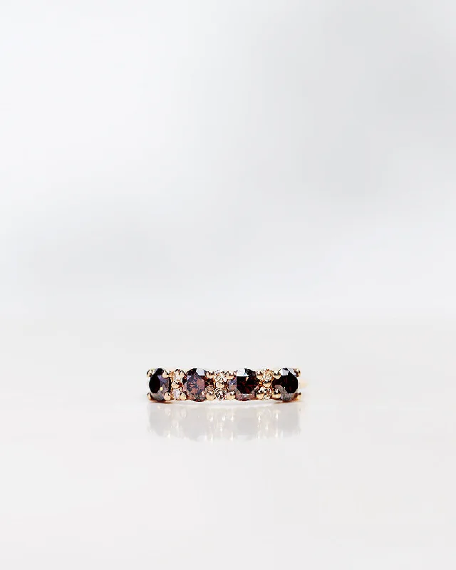 Handmade Pearl Jewelry For Timeless Elegance Anita Dark Chocolate 18K Gold, Whitegold or Rosegold Ring w. Diamonds Handmade Pearl Jewelry For Timeless Elegance Anita Dark Chocolate 18K Gold, Whitegold or Rosegold Ring w. Diamonds