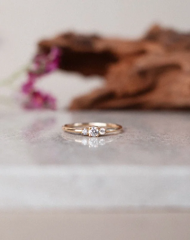 Huge Savings On Premium Jewelry Styles Mini Edith 18K Gold, Whitegold or Rosegold Ring w. Diamonds Huge Savings On Premium Jewelry Styles Mini Edith 18K Gold, Whitegold or Rosegold Ring w. Diamonds