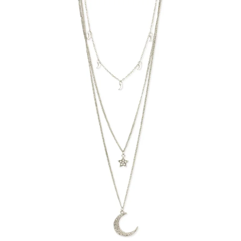 Elegant Necklaces And Bracelets At Limited-Time Offers Silvery Moon & Stars Necklace Elegant Necklaces And Bracelets At Limited-Time Offers Silvery Moon & Stars Necklace