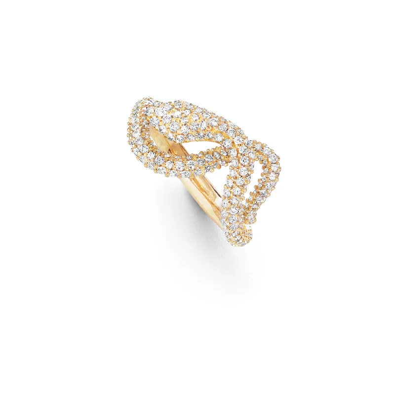 Final Call – Shop Exquisite Jewelry Before It's Gone Small Snakes Pavé 18K Gold Ring w. Diamonds Final Call – Shop Exquisite Jewelry Before It's Gone Small Snakes Pavé 18K Gold Ring w. Diamonds