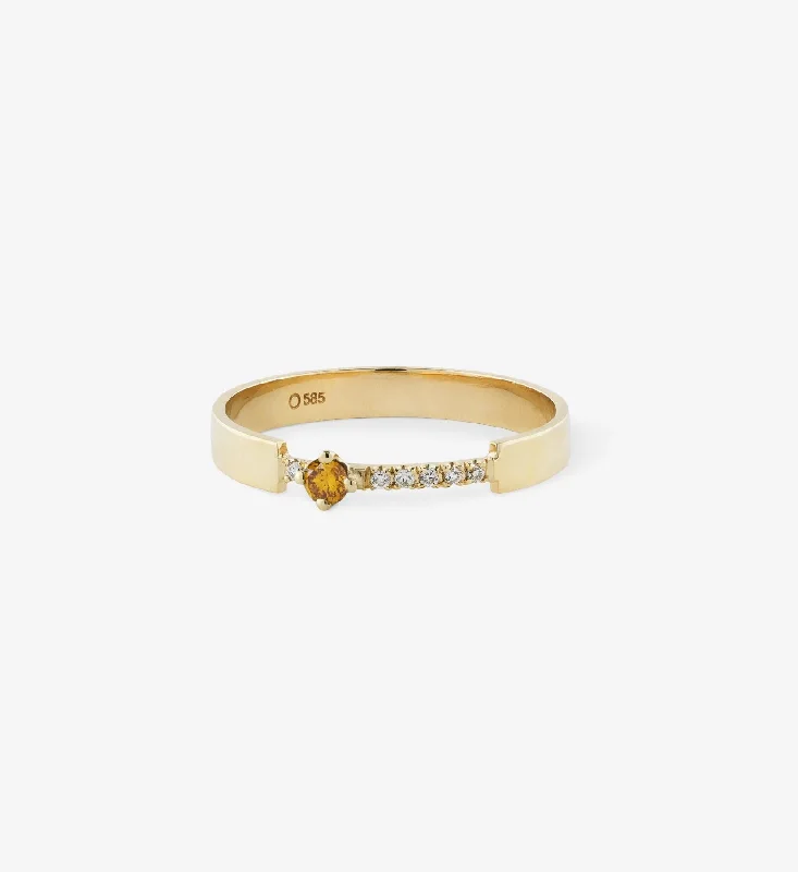 Luxury Jewelry Sale – Sparkle For Less Yellow Diamond Ring 0.08 in 14K Gold