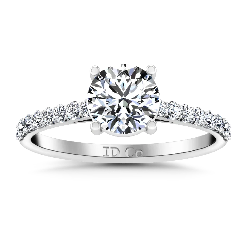 Upgrade Your Collection With Our Limited-Time Jewelry Sale Pave Engagement Ring Yvette 14K White Gold Upgrade Your Collection With Our Limited-Time Jewelry Sale Pave Engagement Ring Yvette 14K White Gold