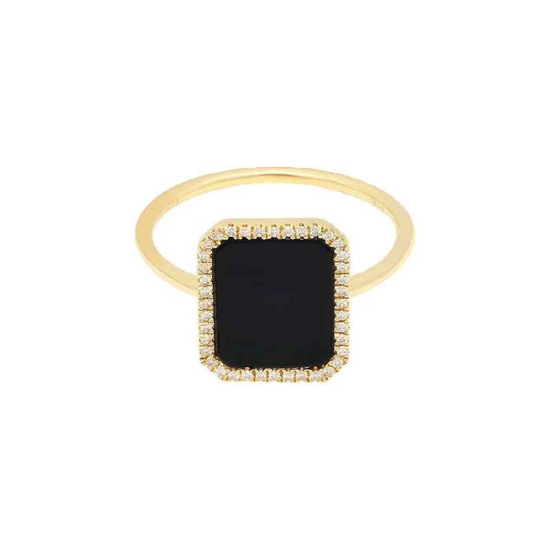 Dazzling Deals On Necklaces, Bracelets, And More Bague Semi Precious 18K Gold Ring w. Agate & Diamonds Dazzling Deals On Necklaces, Bracelets, And More Bague Semi Precious 18K Gold Ring w. Agate & Diamonds