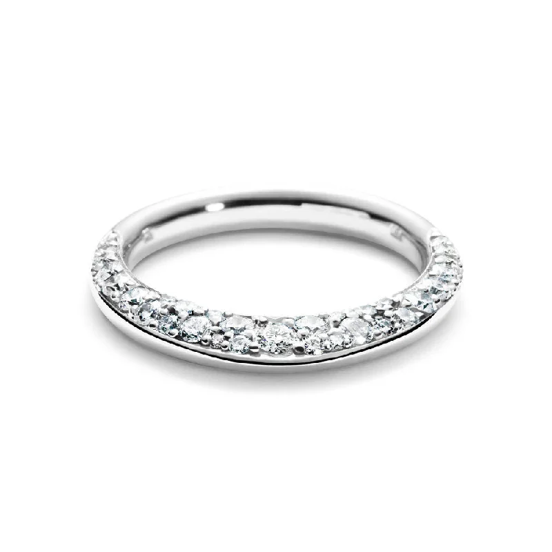 The Jewelry Sale You've Been Waiting For Is Here Single Pave 18K White Gold Ring w. Diamonds The Jewelry Sale You've Been Waiting For Is Here Single Pave 18K White Gold Ring w. Diamonds