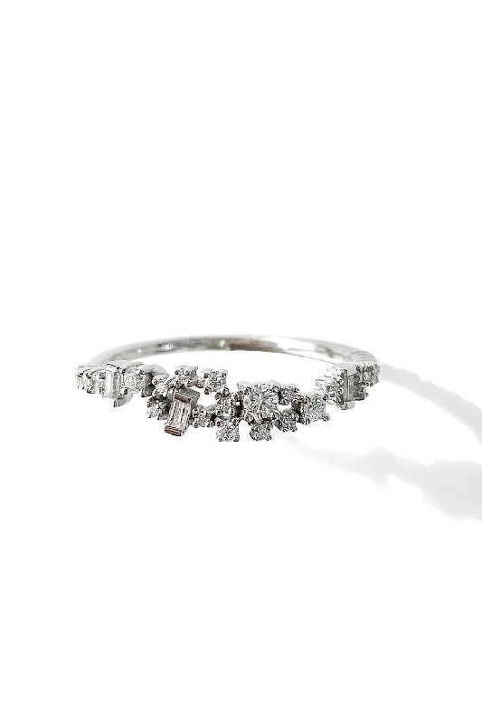 Rain 18K Whitegold Ring w. Diamonds