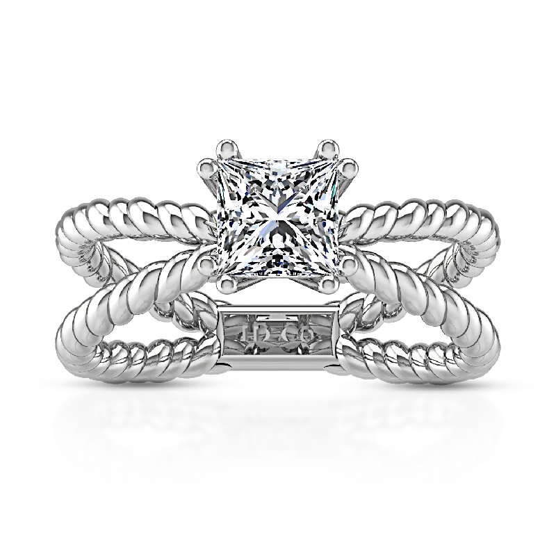 Luxury Jewelry At Unbeatable Discounts Solitaire Princess Cut Engagement Ring Infinity 14K White Gold Luxury Jewelry At Unbeatable Discounts Solitaire Princess Cut Engagement Ring Infinity 14K White Gold