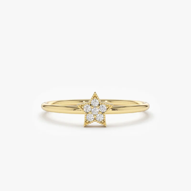 Jewelry Flash Sale – Stylish Designs At Unbeatable Rates 14K Gold Star Shaped Diamond Ring Jewelry Flash Sale – Stylish Designs At Unbeatable Rates 14K Gold Star Shaped Diamond Ring