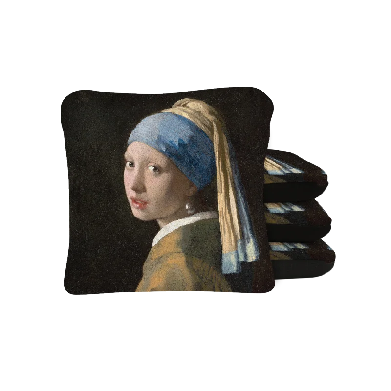 Personalized Jewelry At Special Discount Rates Vermeer's Girl With Pearl Earring Synergy Pro Cornhole Bags