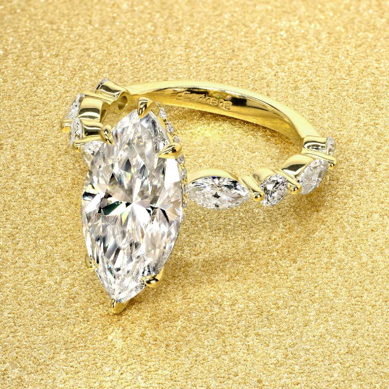Unmissable Jewelry Clearance – Final Reductions The Grace, 3ct Elongated Marquise Brilliant-cut Hidden Eternity Halo Floating Ring Unmissable Jewelry Clearance – Final Reductions The Grace, 3ct Elongated Marquise Brilliant-cut Hidden Eternity Halo Floating Ring
