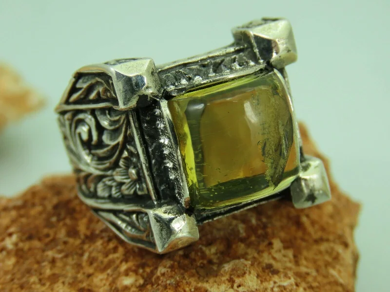 Grab Exquisite Jewelry At The Lowest Prices Turkish Handmade Jewelry 925 Sterling Silver Amber Stone Engraved Mens Rings Grab Exquisite Jewelry At The Lowest Prices Turkish Handmade Jewelry 925 Sterling Silver Amber Stone Engraved Mens Rings