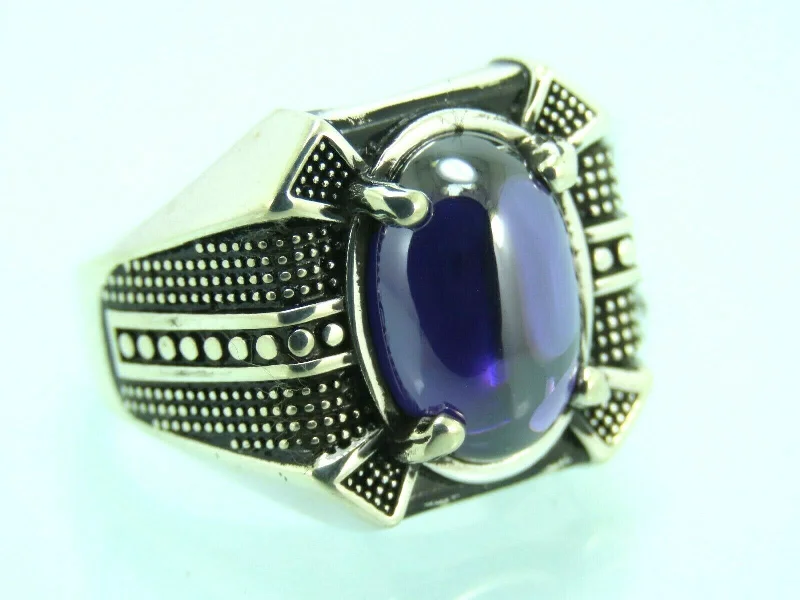 Exclusive Jewelry Markdowns – Limited-Time Offer Turkish Handmade Jewelry 925 Sterling Silver Amethyst Stone Men's Rings Exclusive Jewelry Markdowns – Limited-Time Offer Turkish Handmade Jewelry 925 Sterling Silver Amethyst Stone Men's Rings