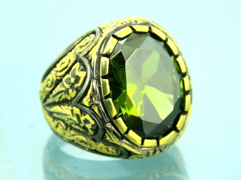 Unmissable Jewelry Sale – Shop Before It's Too Late Turkish Handmade Jewelry 925 Sterling Silver Peridot Stone Men's Rings Unmissable Jewelry Sale – Shop Before It's Too Late Turkish Handmade Jewelry 925 Sterling Silver Peridot Stone Men's Rings