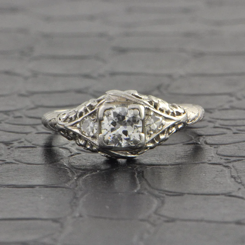 Trending Jewelry Styles Now At Limited-Time Discounts Vintage Art Deco Diamond Engagement Ring in Platinum Trending Jewelry Styles Now At Limited-Time Discounts Vintage Art Deco Diamond Engagement Ring in Platinum