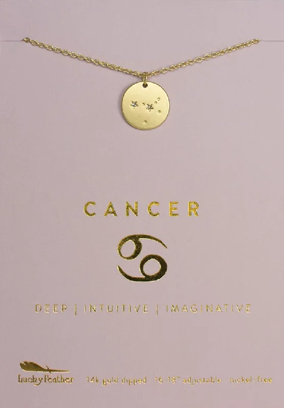 Shop High-Quality Jewelry At Jaw-Dropping Discounts Zodiac Necklace Cancer