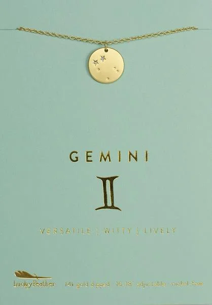 Celebrate Every Occasion With Sparkling Savings Zodiac Necklace Gemini
