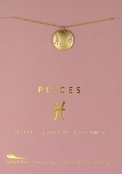 Premium Jewelry, Premium Discounts – Act Fast Zodiac Necklace Pisces