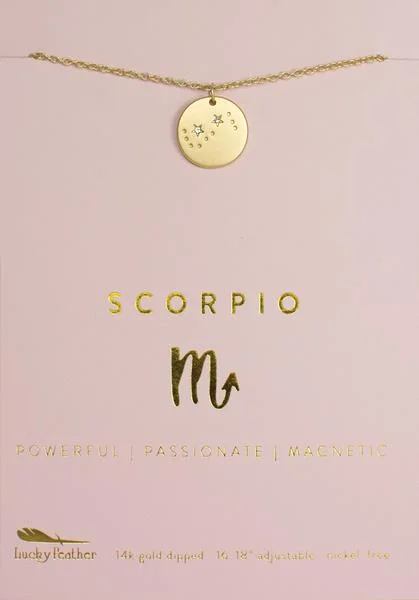 Dazzle In Elegance With Our Biggest Jewelry Sale Zodiac Necklace Scorpio