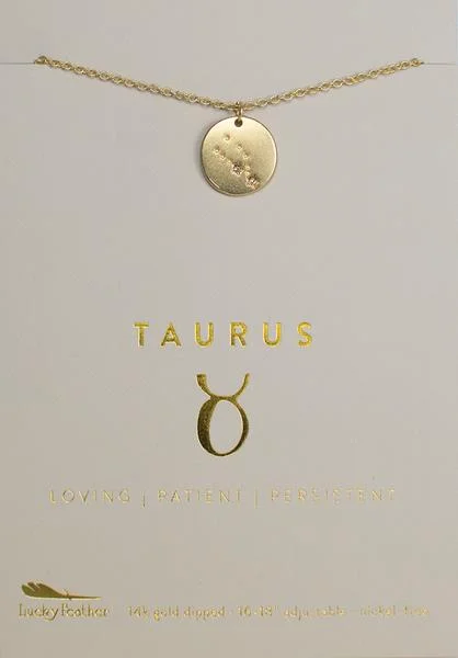 Fashion-Forward Jewelry At Exclusive Discounts Zodiac Necklace Taurus