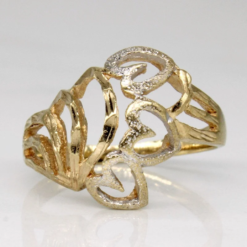 Luxury Jewelry At Budget-Friendly Prices – Grab Yours Now 10k Two Tone Gold Heart Ring | SZ 4.5 | Luxury Jewelry At Budget-Friendly Prices – Grab Yours Now 10k Two Tone Gold Heart Ring | SZ 4.5 |