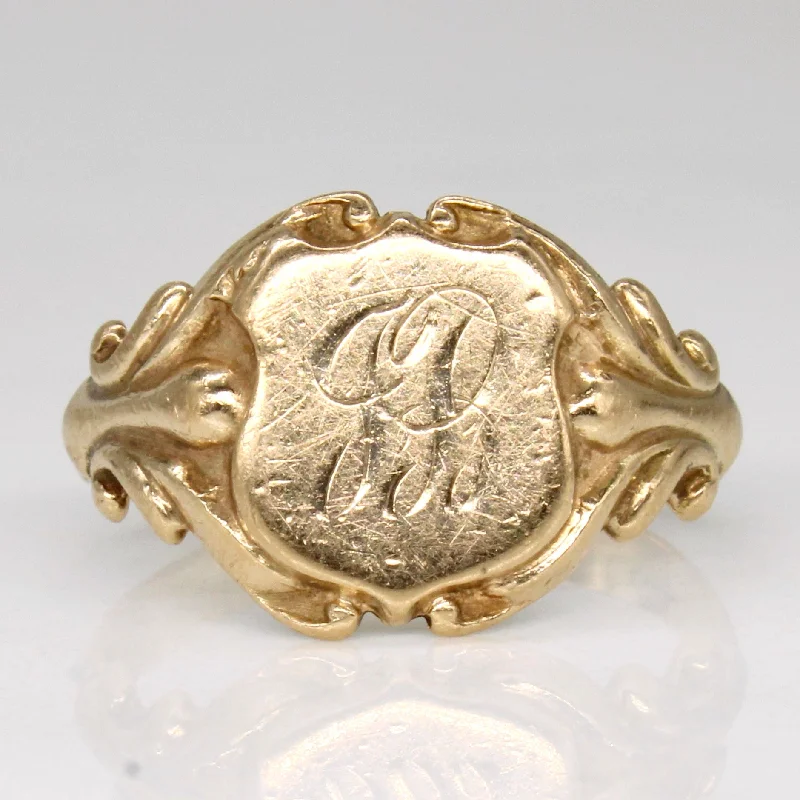 The Jewelry Sale You've Been Waiting For Is Here 10k Yellow Gold Initial Ring | SZ 5.5 | The Jewelry Sale You've Been Waiting For Is Here 10k Yellow Gold Initial Ring | SZ 5.5 |