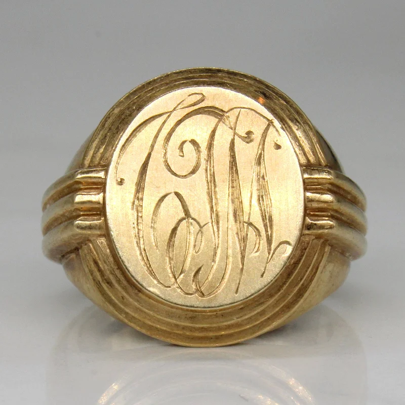 Timeless Jewelry, Timeless Savings – Don't Wait 10k Yellow Gold Initial Ring | SZ 8 | Timeless Jewelry, Timeless Savings – Don't Wait 10k Yellow Gold Initial Ring | SZ 8 |