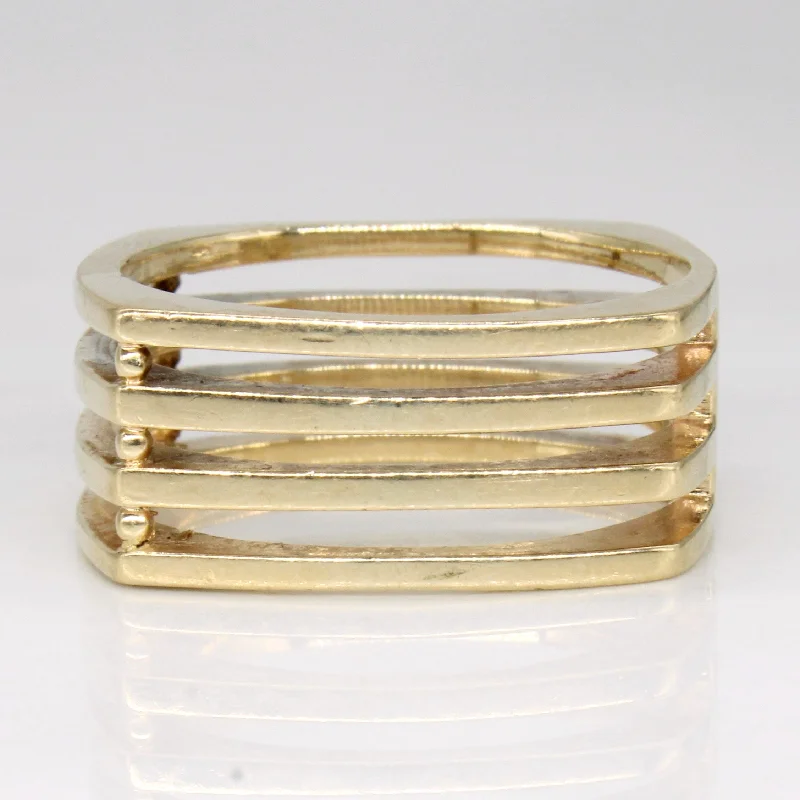 Bohemian-Inspired Jewelry For Free-Spirited Fashion 10k Yellow Gold Ring | SZ 10 |