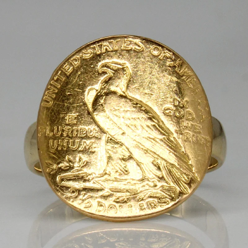 Final Call For Exquisite Jewelry At Reduced Rates 1911 Yellow Gold Eagle Coin Ring | SZ 7.25 |